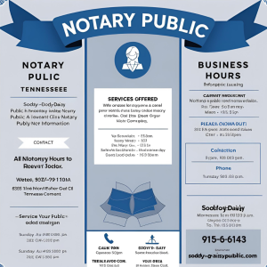 Notary Public Soddy-Daisy, TN: Reliable Mobile Notary Services